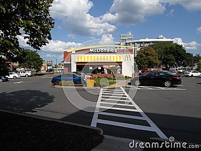 McDonaldâ€™s, Twin City Plaza, Somerville, Massachusetts, USA Editorial Stock Photo